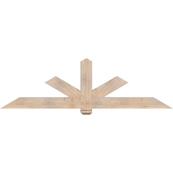 Ekena Millwork Kennewick Smooth Timber Gable Bracket, Douglas Fir, 84"W x 24"H x 3 1/2"D x 5 1/2"F, 7/12 Pitch GBW084X24X0406KEN00SDF - main